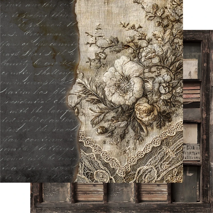 Zestaw papierów do scrapbookingu 30x30 In silence - AA-IS-07 Alchemy of Art