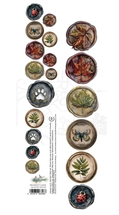 Pasek 5x30 dodatki do samodzielnego wycięcia Friends of the Forest - Pieczęcie AA-FOTF-ext-03 Alchemy of Art