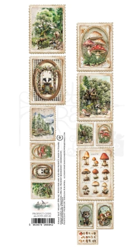 Pasek 5x30 dodatki do samodzielnego wycięcia Friends of the Forest - Znaczki AA-FOTF-ext-02 Alchemy of Art