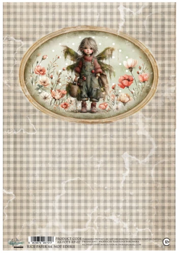 Papier ryżowy do decoupage A4 Friends of the Forest - AA-FOTF-RP-02 Alchemy of Art