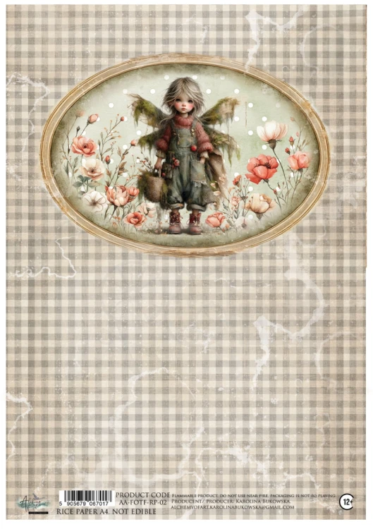 Papier ryżowy do decoupage A4 Friends of the Forest - AA-FOTF-RP-02 Alchemy of Art