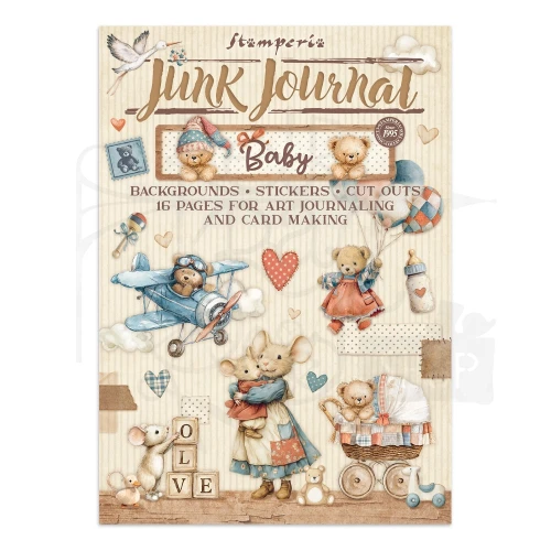 Junk Journal A4 Baby 16 kart SBJK12 Stamperia