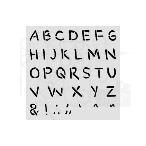 Szablon maska 12x12cm Baby Alfabet KSTDS70 Stamperia
