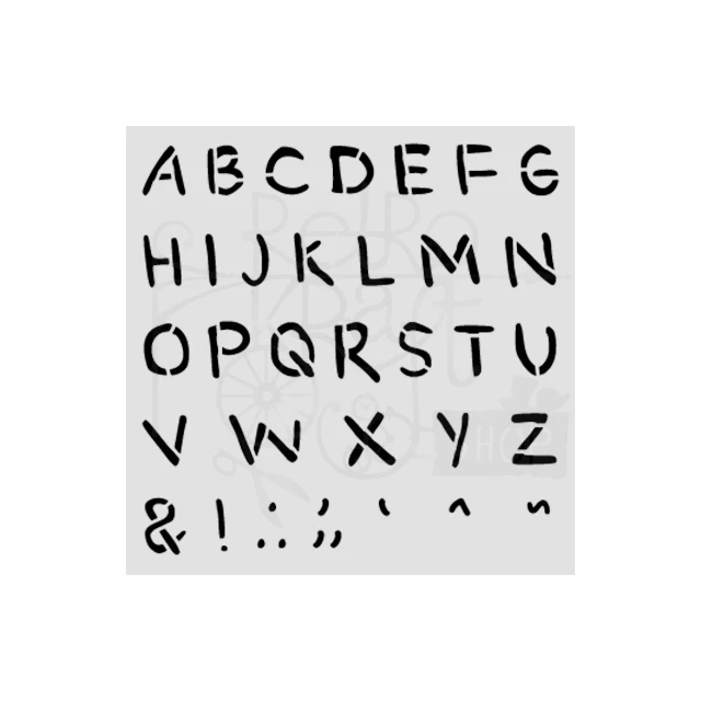 Szablon maska 12x12cm Baby Alfabet KSTDS70 Stamperia
