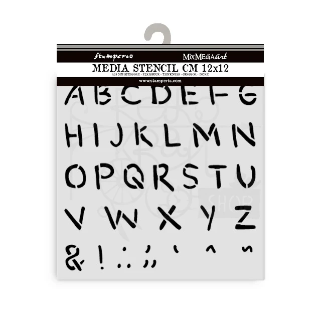 Szablon maska 12x12cm Baby Alfabet KSTDS70 Stamperia