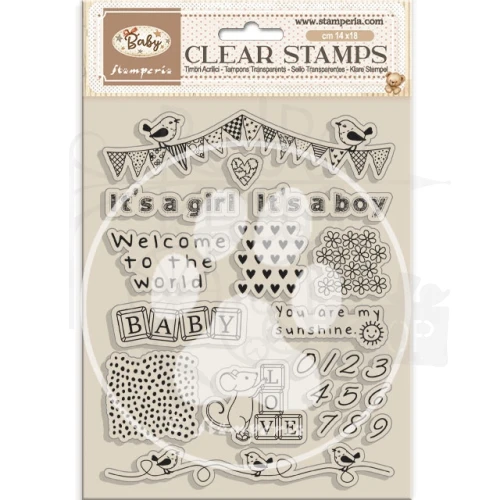 Stempel akrylowy 14x18cm Baby WTK235 Stamperia