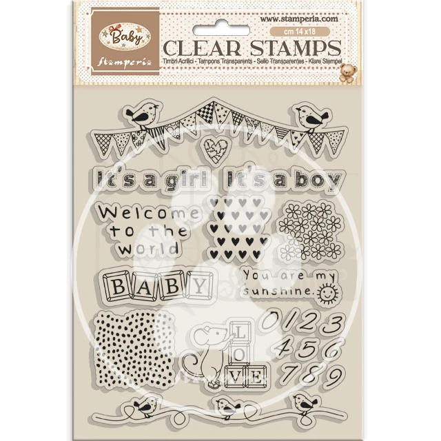 Stempel akrylowy 14x18cm Baby WTK235 Stamperia