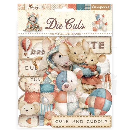 Ozdoby kształty tekturowe Die Cuts Baby DFLDC125 Stamperia