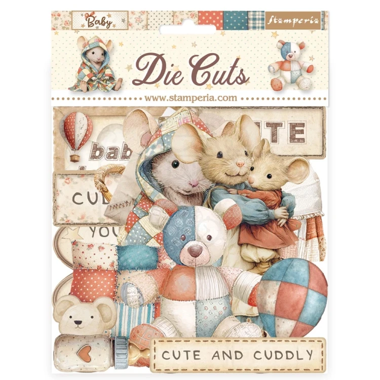 Ozdoby kształty tekturowe Die Cuts Baby DFLDC125 Stamperia