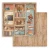 Zestaw papierów do scrapbookingu 20x20 Family 10 arkuszy SBBS137 Stamperia