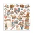 Zestaw papierów do scrapbookingu 20x20 Family 10 arkuszy SBBS137 Stamperia
