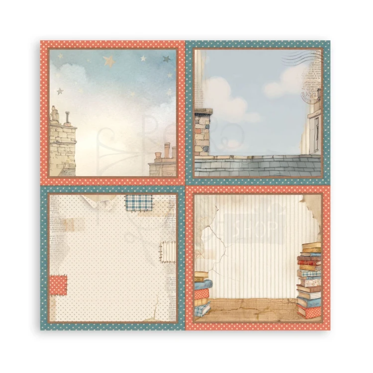 Zestaw papierów jednostronnych do scrapbookingu 20x20 Family 22 arkusze SBBSXB21 Stamperia