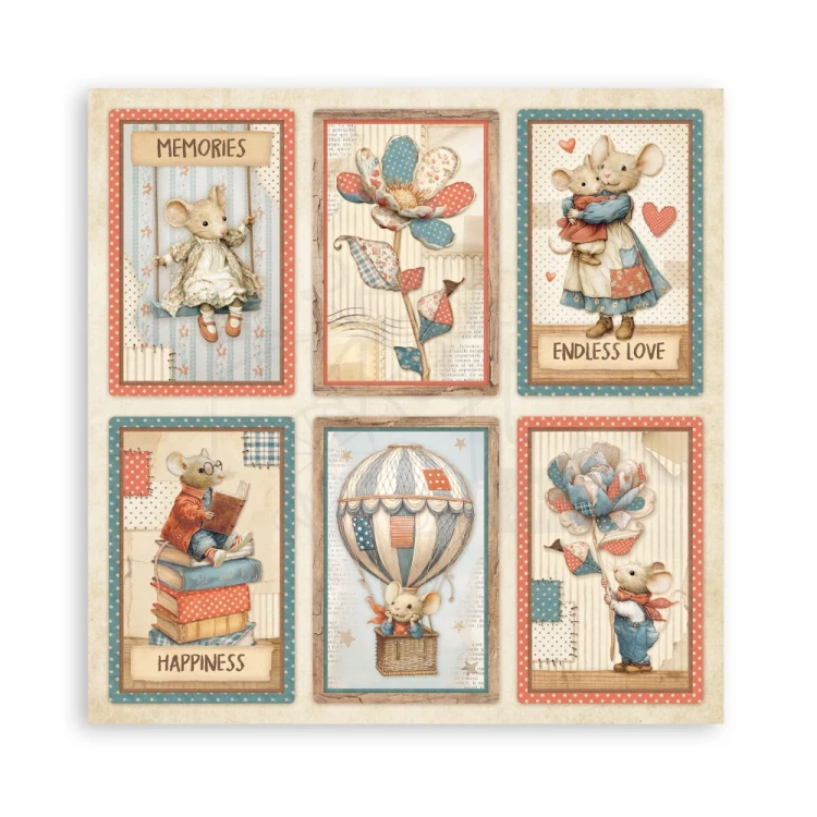 Zestaw papierów jednostronnych do scrapbookingu 20x20 Family 22 arkusze SBBSXB21 Stamperia