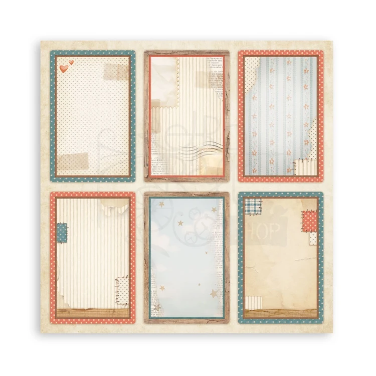 Zestaw papierów jednostronnych do scrapbookingu 20x20 Family 22 arkusze SBBSXB21 Stamperia