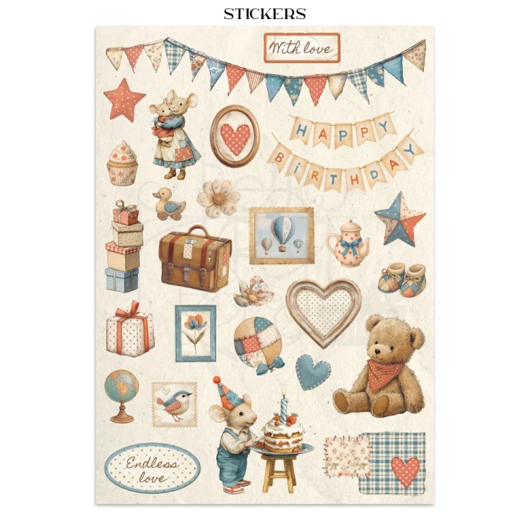 Junk Journal A4 Family 16 kart SBJK11 Stamperia