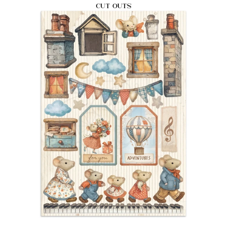 Junk Journal A4 Family 16 kart SBJK11 Stamperia