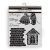 Szablon maska 20x25cm Family Domek i myszka KSTD196 Stamperia