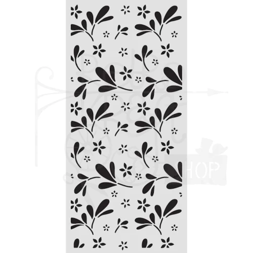 Szablon maska 12x25cm Family Kwiatki KSTDL143 Stamperia