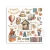 Rub-on transfer 15.5x15.15cm Family DFLRBX04 Stamperia