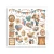 Rub-on transfer 15.5x15.15cm Family DFLRBX04 Stamperia