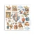 Rub-on transfer 15.5x15.15cm Family DFLRBX04 Stamperia
