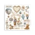Rub-on transfer 15.5x15.15cm Family DFLRBX04 Stamperia