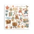 Rub-on transfer 15.5x15.15cm Family DFLRBX04 Stamperia