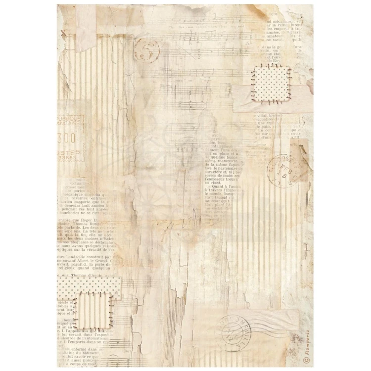 Papier ryżowy do decoupage A4 Family Tło wzorzyste DFSA41085 Stamperia