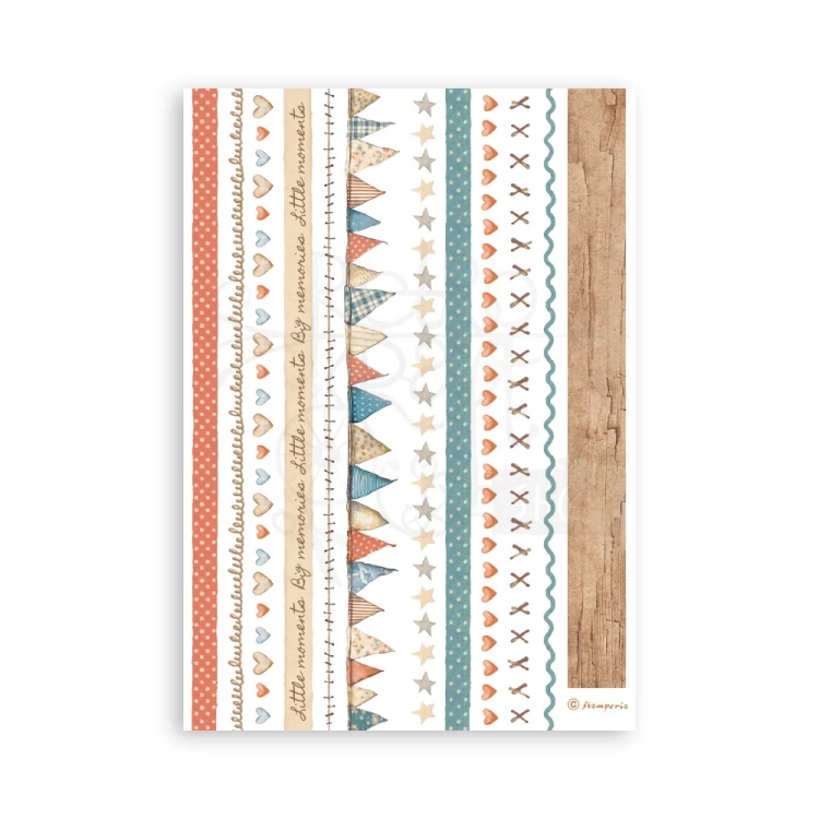 Papier washi A5 Family 8 arkuszy SBW28 Stamperia