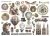 Ozdoby kształty tekturowe Die Cuts Voyages Fantastiques DFLDC127 Stamperia