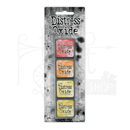 Zestaw 4 tuszów Tim Holtz Distress Mini Oxide Ink Pads Kit 17 TDIK91608 Ranger