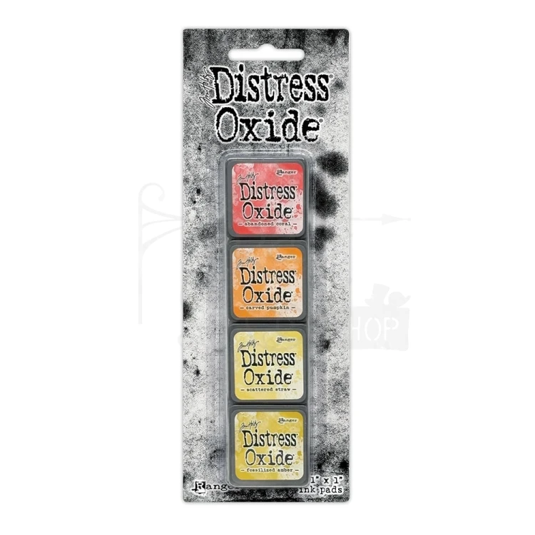 Zestaw 4 tuszów Tim Holtz Distress Mini Oxide Ink Pads Kit 17 TDIK91608 Ranger