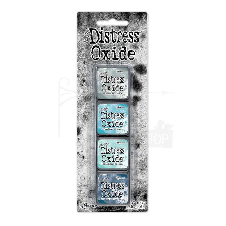 Zestaw 4 tuszów Tim Holtz Distress Mini Oxide Ink Pads Kit 16 TDIK91622 Ranger
