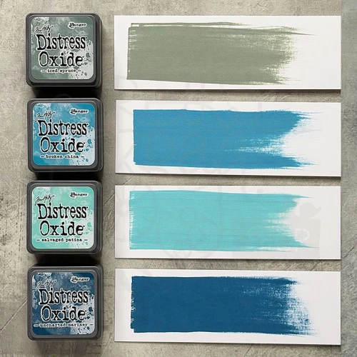 Zestaw 4 tuszów Tim Holtz Distress Mini Oxide Ink Pads Kit 16 TDIK91622 Ranger