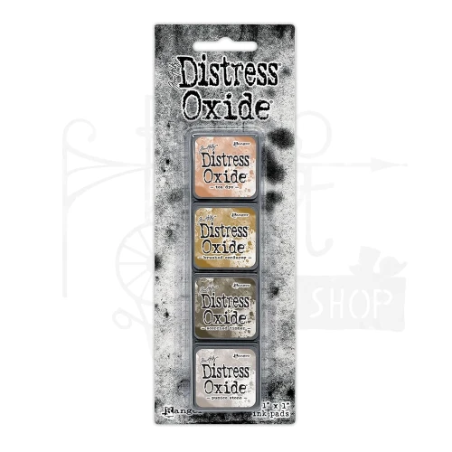 Zestaw 4 tuszów Tim Holtz Distress Mini Oxide Ink Pads Kit 15 TDIK91646 Ranger