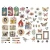 Ozdoby papierowe Die-Cuts Beautifully Imperfect 110 szt SCSE-024 Spellbinders