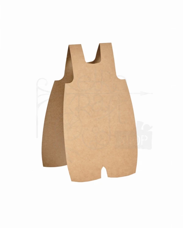 Baza do kartki Spodenki - kraft - 12.2x21cm Rzeczy z Papieru