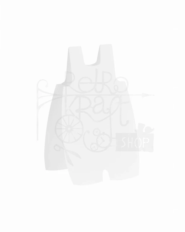 Baza do kartki Spodenki - biały - 12.2x21cm Rzeczy z Papieru
