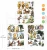 Rub-on Decor Transfer Middy 21.5x27.9cm Honeyferm Hollow 3 arkusze 681845 Prima