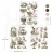 Rub-on Decor Transfer Middy 21.5x27.9cm Garden Whimsy 3 arkusze 680961 Prima