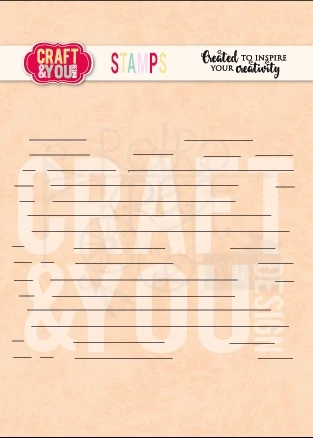 Stempel akrylowy Papier w linie CS057 Craft&amp;You Design