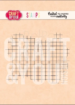Stempel akrylowy Papier w kratkę CS056 Craft&amp;You Design