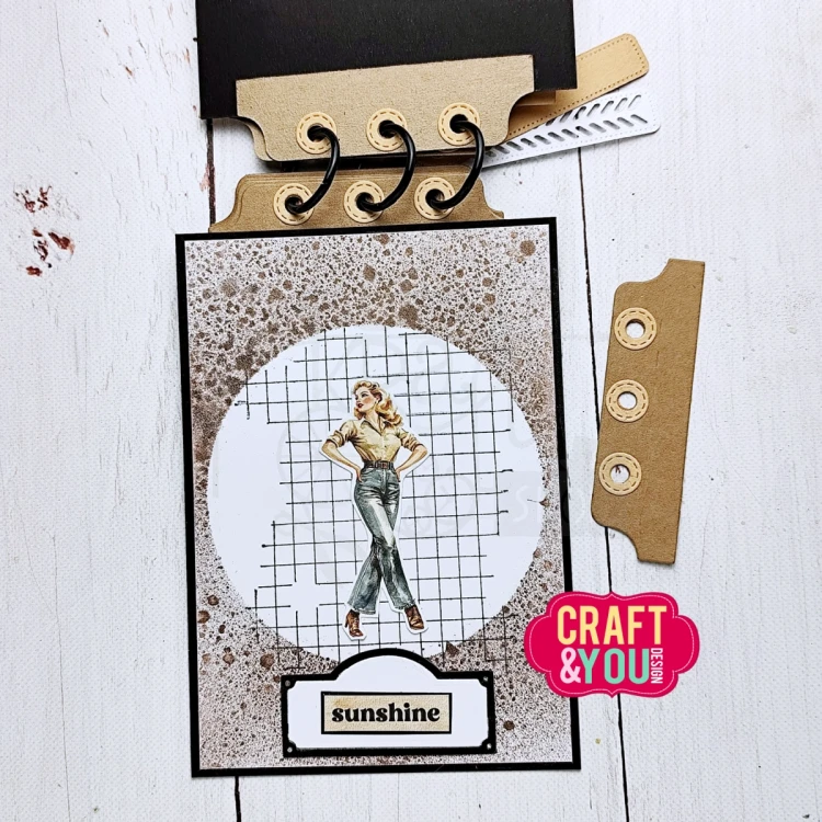 Stempel akrylowy Papier w kratkę CS056 Craft&amp;You Design