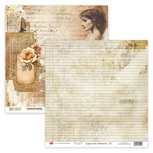 Zestaw papierów do scrapbookingu 30x30 Captured Moments CPS-CM30-6 Craft&amp;You Design