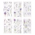 Naklejki foliowe do scrapbookingu i art journalingu - lawenda 92szt DPNK-291 dpCraft