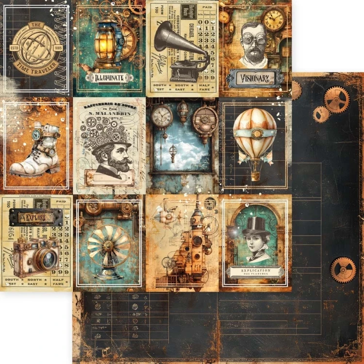 Zestaw papierów do scrapbookingu 20x20 Visionaries MP-61819 Memory Place