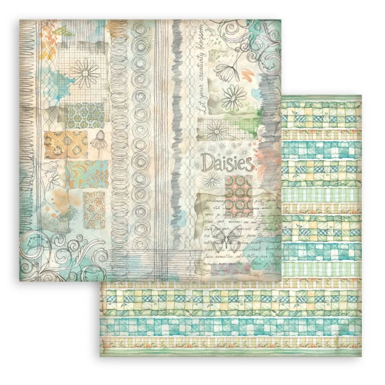 Zestaw papierów do scrapbookingu 20x20 Daisy Art - Tła - 10 arkuszy SBBS139 Stamperia