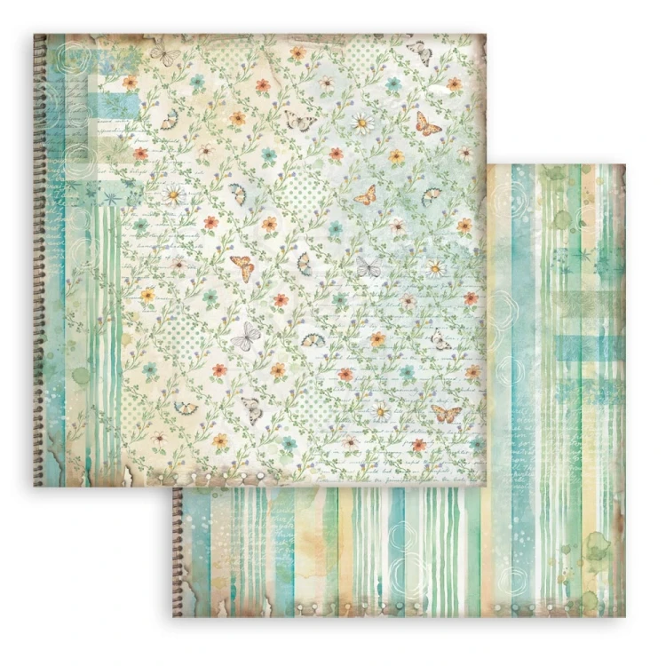 Zestaw papierów do scrapbookingu 20x20 Daisy Art - Tła - 10 arkuszy SBBS139 Stamperia