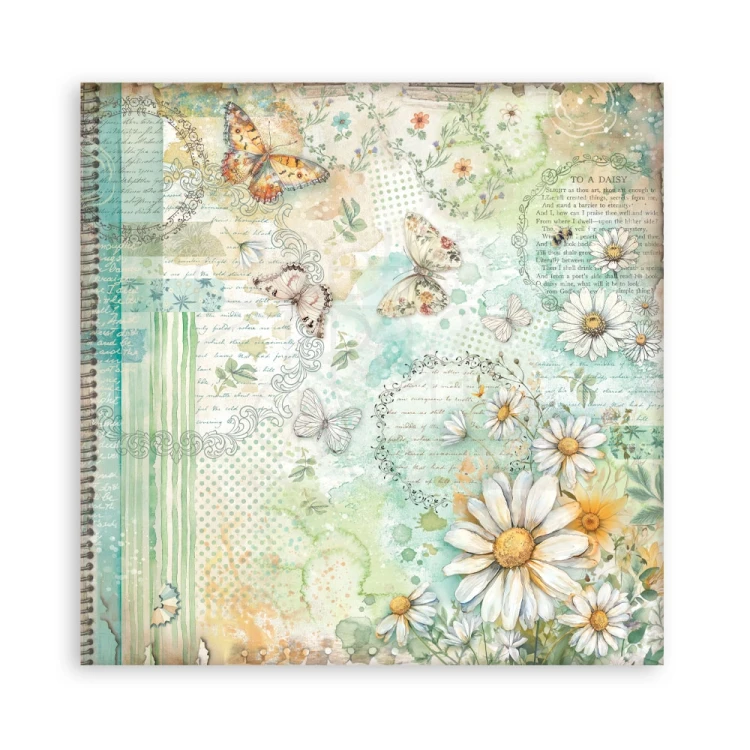 Zestaw papierów jednostronnych do scrapbookingu 20x20 Daisy Art 22 arkusze SBBSXB22 Stamperia