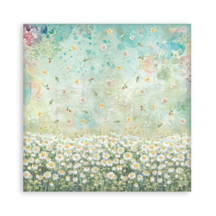Zestaw papierów jednostronnych do scrapbookingu 20x20 Daisy Art 22 arkusze SBBSXB22 Stamperia